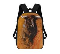 sinyumoney Mochila Escolar Infantil Matador Bull Mochila Escolar Infantil De Moda Informal Mochilas De Viaje Con Estampado 3D Divertidas Y Geniales Bolsas Para Libros 17inch