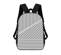 sinyumoney Mochila Escolar Infantil Minimalist Lines 37 Mochila Escolar Infantil De Moda Informal Mochilas De Viaje Con Estampado 3D Divertidas Y Geniales Bolsas Para Libros 17inch