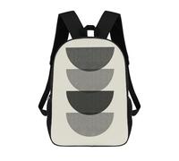 sinyumoney Mochila Escolar Infantil Minimalist Lines 39 Mochila Escolar Infantil De Moda Informal Mochilas De Viaje Con Estampado 3D Divertidas Y Geniales Bolsas Para Libros 17inch