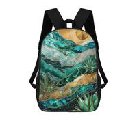 sinyumoney Mochila Escolar Infantil Mystic Dune Kintsugi Art Mochila Escolar Infantil De Moda Informal Mochilas De Viaje Con Estampado 3D Divertidas Y Geniales Bolsas Para Libros 17inch