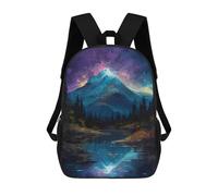 sinyumoney Mochila Escolar Infantil Mystical Mountain Mochila Infantil Estampada Mochila De Viaje Para Niños Y Niñas Mochila Escolar 17inch