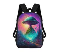 sinyumoney Mochila Escolar Infantil Mystical Mushroom Universe Mochila Escolar Infantil De Moda Informal Mochilas De Viaje Con Estampado 3D Divertidas Y Geniales Bolsas Para Libros 17inch