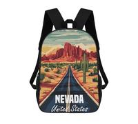sinyumoney Mochila Escolar Infantil Nevada Desert Road Mochila Escolar Infantil De Moda Informal Mochilas De Viaje Con Estampado 3D Divertidas Y Geniales Bolsas Para Libros 17inch
