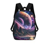 sinyumoney Mochila Escolar Infantil New Nature Planet Cosmos Mochila De Moda Para Adolescentes Mochila Informal Para Niño Y Niña Mochila Escolar Para Adolescentes Mochila Impresa En 3D 17inch