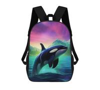 sinyumoney Mochila Escolar Infantil Orca Whale Killer Northern Mochila De Moda Para Adolescentes Mochila Informal Para Niño Y Niña Mochila Escolar Para Adolescentes Mochila Impresa En 3D 17inch