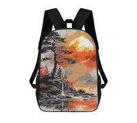 sinyumoney Mochila Escolar Infantil Painting Fantasy Nature Mochila De Moda Para Adolescentes Mochila Informal Para Niño Y Niña Mochila Escolar Para Adolescentes Mochila Impresa En 3D 17inch