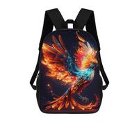 sinyumoney Mochila Escolar Infantil Phoenix Rise Fiery Fantasy Art Mochila Escolar Infantil De Moda Informal Mochilas De Viaje Con Estampado 3D Divertidas Y Geniales Bolsas Para Libros 17inch