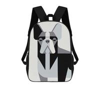 sinyumoney Mochila Escolar Infantil Pit Bull Mochila Escolar Infantil De Moda Informal Mochilas De Viaje Con Estampado 3D Divertidas Y Geniales Bolsas Para Libros 17inch