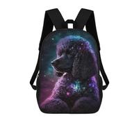 sinyumoney Mochila Escolar Infantil Poodle Style 3 Mochila Escolar Infantil De Moda Informal Mochilas De Viaje Con Estampado 3D Divertidas Y Geniales Bolsas Para Libros 17inch