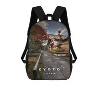 sinyumoney Mochila Escolar Infantil Quiet Kyoto Mochila De Moda Para Adolescentes Mochila Informal Para Niño Y Niña Mochila Escolar Para Adolescentes Mochila Impresa En 3D 17inch
