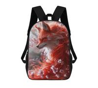 sinyumoney Mochila Escolar Infantil Red Fox Fantasy Mochila Infantil Estampada Mochila De Viaje Para Niños Y Niñas Mochila Escolar 17inch
