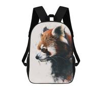 sinyumoney Mochila Escolar Infantil Red Panda Profile Art Mochila Escolar Infantil De Moda Informal Mochilas De Viaje Con Estampado 3D Divertidas Y Geniales Bolsas Para Libros 17inch
