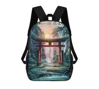 sinyumoney Mochila Escolar Infantil Red Torii Gate Forest Mochila De Moda Para Adolescentes Mochila Informal Para Niño Y Niña Mochila Escolar Para Adolescentes Mochila Impresa En 3D 17inch