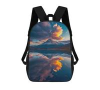 sinyumoney Mochila Escolar Infantil Reflected Mountain Majesty Mochila De Moda Para Adolescentes Mochila Informal Para Niño Y Niña Mochila Escolar Para Adolescentes Mochila Impresa En 3D 17inch