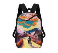 sinyumoney Mochila Escolar Infantil Ride A Bicycle 2 Mochila De Moda Para Adolescentes Mochila Informal Para Niño Y Niña Mochila Escolar Para Adolescentes Mochila Impresa En 3D 17inch