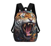 sinyumoney Mochila Escolar Infantil Roaring Tiger Artwork -9 Mochila Infantil Estampada Mochila De Viaje Para Niños Y Niñas Mochila Escolar 17inch