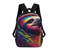 sinyumoney Mochila Escolar Infantil Sloth Colorful Animal Mochila Infantil Estampada Mochila De Viaje Para Niños Y Niñas Mochila Escolar 17inch