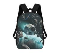 sinyumoney Mochila Escolar Infantil Space Exploration Mochila Infantil Estampada Mochila De Viaje Para Niños Y Niñas Mochila Escolar 17inch