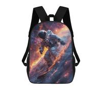 sinyumoney Mochila Escolar Infantil Space Surfer Mochila Infantil Estampada Mochila De Viaje Para Niños Y Niñas Mochila Escolar 17inch
