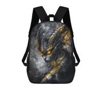 sinyumoney Mochila Escolar Infantil Succubus with Golden Eyes Mochila Escolar Infantil De Moda Informal Mochilas De Viaje Con Estampado 3D Divertidas Y Geniales Bolsas Para Libros 17inch