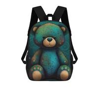 sinyumoney Mochila Escolar Infantil Teddy Bear Style 2 Mochila Escolar Infantil De Moda Informal Mochilas De Viaje Con Estampado 3D Divertidas Y Geniales Bolsas Para Libros 17inch