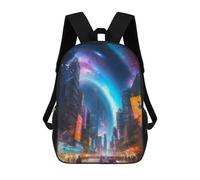 sinyumoney Mochila Escolar Infantil The City of The Future Mochila De Moda Para Adolescentes Mochila Informal Para Niño Y Niña Mochila Escolar Para Adolescentes Mochila Impresa En 3D 17inch