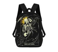 sinyumoney Mochila Escolar Infantil The Last Kiss Of Death Mochila Escolar Infantil De Moda Informal Mochilas De Viaje Con Estampado 3D Divertidas Y Geniales Bolsas Para Libros 17inch