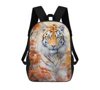 sinyumoney Mochila Escolar Infantil Tiger Animal Art Mochila Escolar Infantil De Moda Informal Mochilas De Viaje Con Estampado 3D Divertidas Y Geniales Bolsas Para Libros 17inch