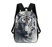 sinyumoney Mochila Escolar Infantil Tiger Beauty Watercolor Mochila Escolar Infantil De Moda Informal Mochilas De Viaje Con Estampado 3D Divertidas Y Geniales Bolsas Para Libros 17inch