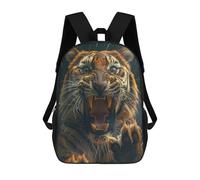 sinyumoney Mochila Escolar Infantil Tiger Lightning Mochila Escolar Infantil De Moda Informal Mochilas De Viaje Con Estampado 3D Divertidas Y Geniales Bolsas Para Libros 17inch