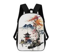sinyumoney Mochila Escolar Infantil Watercolors Japanese 6 Mochila De Moda Para Adolescentes Mochila Informal Para Niño Y Niña Mochila Escolar Para Adolescentes Mochila Impresa En 3D 17inch