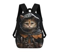 sinyumoney Mochila Escolar Infantil Wizard Cat Mochila Infantil Estampada Mochila De Viaje Para Niños Y Niñas Mochila Escolar 17inch