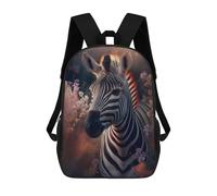 sinyumoney Mochila Escolar Infantil Zebra Flower Mochila De Moda Para Adolescentes Mochila Informal Para Niño Y Niña Mochila Escolar Para Adolescentes Mochila Impresa En 3D 17inch
