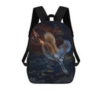 sinyumoney Mochila Escolar Japanese Cranes Art Bird Impresa En 3D Para Libros, Mochilas De Moda, Mochilas De Gran Capacidad, Mochilas De Viaje Para Niños
