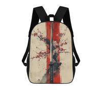 sinyumoney Mochila Escolar Japanese Sakura Katana Impresa En 3D Con Bolsillos Grandes Para Niños, Mochilas Infantiles, Bolsas Para Libros, Mochila Escolar Para Niños 17inch