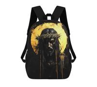 sinyumoney Mochila Escolar Jesus Christ Painting Impresa En 3D Con Bolsillos Grandes Para Niños, Mochilas Infantiles, Bolsas Para Libros, Mochila Escolar Para Niños 17inch