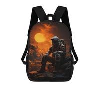 sinyumoney Mochila Escolar Lost Astronaut Impresa En 3D Con Bolsillos Grandes Para Niños, Mochilas Infantiles, Bolsas Para Libros, Mochila Escolar Para Niños 17inch