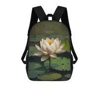 sinyumoney Mochila Escolar Lotus Flower Garden Oasis Impresa En 3D Para Libros, Mochilas De Moda, Mochilas De Gran Capacidad, Mochilas De Viaje Para Niños