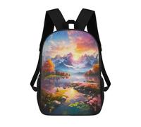 sinyumoney Mochila Escolar Magical Landscape Impresa En 3D Para Libros, Mochilas De Moda, Mochilas De Gran Capacidad, Mochilas De Viaje Para Niños