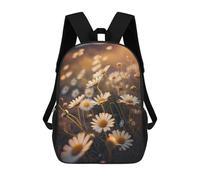 sinyumoney Mochila escolar minimalista con diseño de cactus ligera, mochila escolar para el día o la universidad, para adolescentes, niñas, niños, mujeres y hombres, Daisy Field, 17"