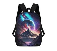 sinyumoney Mochila Escolar Mountains Of Infinity Impresa En 3D Para Libros, Mochilas De Moda, Mochilas De Gran Capacidad, Mochilas De Viaje Para Niños