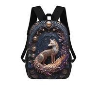 sinyumoney Mochila Escolar Mythical Red Fox Art Deco Impresa En 3D Para Libros, Mochilas De Moda, Mochilas De Gran Capacidad, Mochilas De Viaje Para Niños