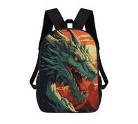 Sinyumoney - Mochila escolar para niñas, impermeable, informal, ligera, para niños o niñas, Anime Dragón, 17"