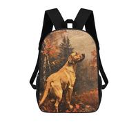 Sinyumoney - Mochila escolar para niñas, impermeable, informal, ligera, para niños o niñas, Vintage Labrador Retriever, 17"