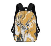 sinyumoney Mochila Escolar Para Niños 17inch Impresa En 3D Abstract Deer Painting Art-5 Mochila Deportiva Para Niños Y Niñas Mochila De Moda