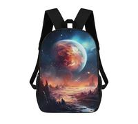 sinyumoney Mochila Escolar Para Niños 17inch Impresa En 3D Alien Planet Landscape -6 Mochila Deportiva Para Niños Y Niñas Mochila De Moda