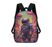 sinyumoney Mochila Escolar Para Niños 17inch Impresa En 3D Alien Space Adventure Mochila Deportiva Para Niños Y Niñas Mochila De Moda