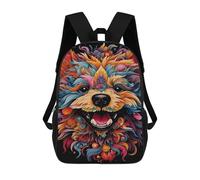 sinyumoney Mochila Escolar Para Niños 17inch Impresa En 3D Colorful Abstract Dog Art-27 Mochila Deportiva Para Niños Y Niñas Mochila De Moda