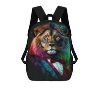 sinyumoney Mochila Escolar Para Niños 17inch Impresa En 3D Colorful Lion Art Print-27 Mochila Deportiva Para Niños Y Niñas Mochila De Moda