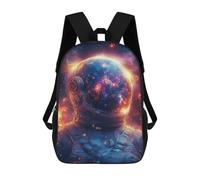 sinyumoney Mochila Escolar Para Niños 17inch Impresa En 3D Cosmic Astronaut Helmet-13 Mochila Deportiva Para Niños Y Niñas Mochila De Moda